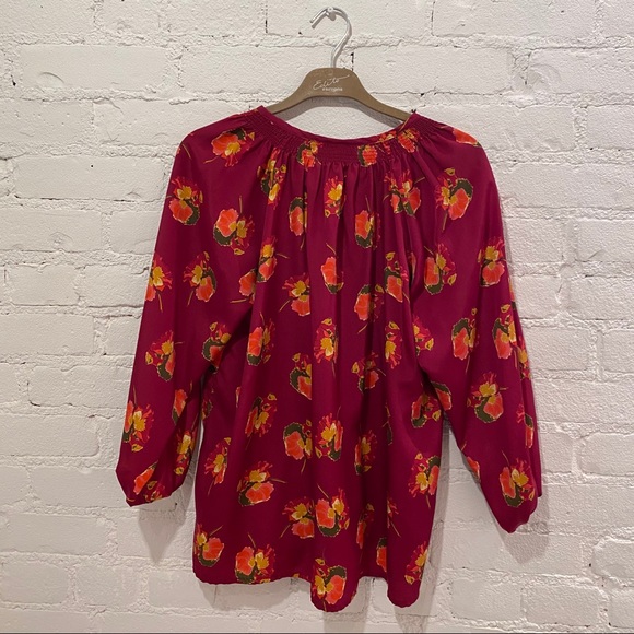 Tucker NYC X Target Classic Floral Blouse S - Picture 3 of 4